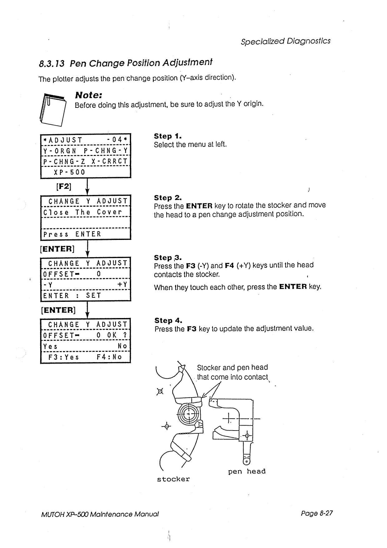 MUTOH XP 500 MAINTENANCE Service Manual-4